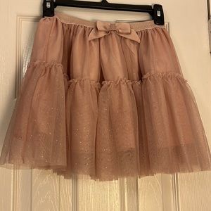 Girls sparkly pink skirt